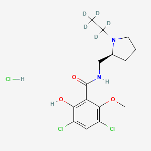 molecular formula C15H21Cl3N2O3 B565286 Raclopride-d5 Hydrochloride CAS No. 1217623-85-2