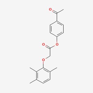 molecular formula C19H20O4 B5652886 4-acetylphenyl (2,3,6-trimethylphenoxy)acetate 
