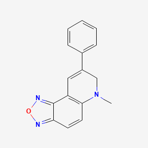 molecular formula C16H13N3O B5652902 6-methyl-8-phenyl-6,7-dihydro[1,2,5]oxadiazolo[3,4-f]quinoline 
