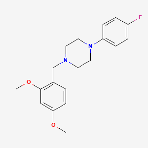 molecular formula C19H23FN2O2 B5652941 1-(2,4-dimethoxybenzyl)-4-(4-fluorophenyl)piperazine 