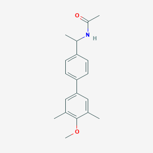 molecular formula C19H23NO2 B5652944 N-[1-(4'-methoxy-3',5'-dimethylbiphenyl-4-yl)ethyl]acetamide 