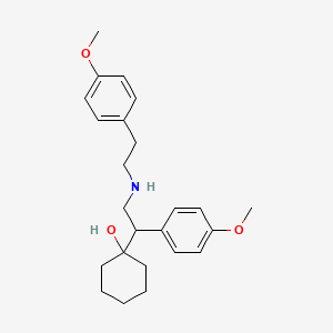 molecular formula C24H33NO3 B565295 N-(2-(4-Methoxyphenyl)ethyl) didesmethylvenlafaxine CAS No. 1329795-88-1