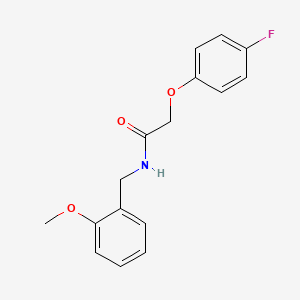 molecular formula C16H16FNO3 B5652982 2-(4-fluorophenoxy)-N-(2-methoxybenzyl)acetamide 
