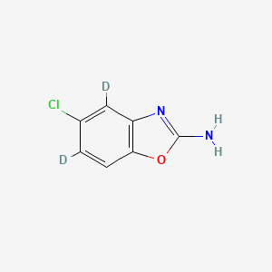 molecular formula C7H5ClN2O B565299 Zoxazolamine-d2 CAS No. 24160-33-6