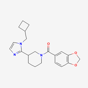 1-(1,3-benzodioxol-5-ylcarbonyl)-3-[1-(cyclobutylmethyl)-1H-imidazol-2-yl]piperidine