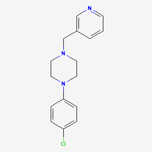 1-(4-chlorophenyl)-4-(3-pyridinylmethyl)piperazine