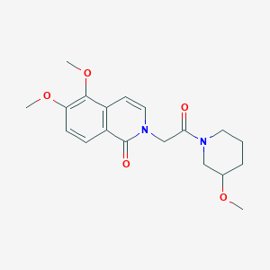 5,6-dimethoxy-2-[2-(3-methoxypiperidin-1-yl)-2-oxoethyl]isoquinolin-1(2H)-one