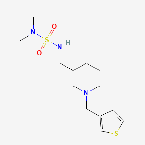 N,N-dimethyl-N'-{[1-(3-thienylmethyl)piperidin-3-yl]methyl}sulfamide