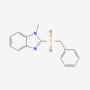 molecular formula C15H14N2O2S B5653087 2-(benzylsulfonyl)-1-methyl-1H-benzimidazole 