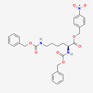 molecular formula C29H31N3O8 B565310 N,N'-Bis(benzyloxycarbonyl)-L-lysine 4-Nitrobenzyl Ester CAS No. 1331899-68-3