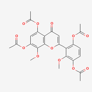 molecular formula C25H22O12 B565311 Viscidulin III tetraacetate CAS No. 96684-81-0