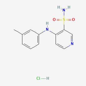 molecular formula C12H14ClN3O2S B565317 4-[(3-Methylphenyl)amino]-3-pyridinesulfonamide hydrochloride CAS No. 160822-47-9