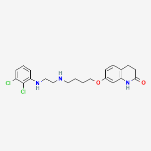 molecular formula C21H25Cl2N3O2 B565318 Desethylene Aripiprazole CAS No. 1216394-63-6