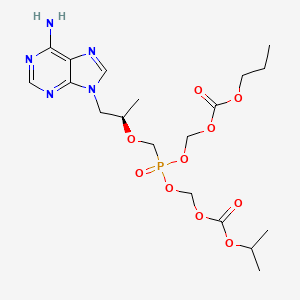 molecular formula C19H30N5O10P B565319 nPOC-POC Tenofovir(Mixture of Diastereomers) CAS No. 1217542-13-6