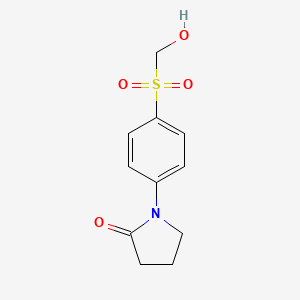 1-[4-(Hydroxymethylsulfonyl)phenyl]pyrrolidin-2-one