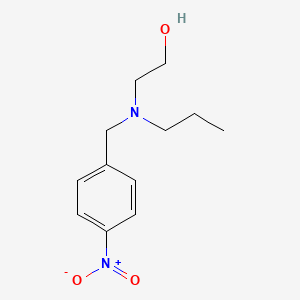 molecular formula C12H18N2O3 B5653318 2-[(4-nitrobenzyl)(propyl)amino]ethanol 
