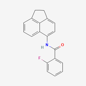 molecular formula C19H14FNO B5653325 N-(1,2-dihydro-5-acenaphthylenyl)-2-fluorobenzamide 