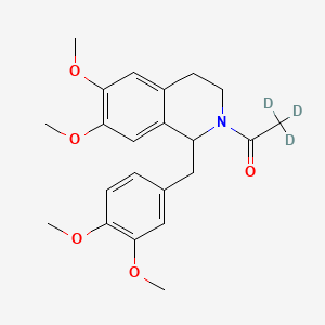 molecular formula C22H27NO5 B565333 rac N-Acetyl Norlaudanosine-d3 CAS No. 1216654-63-5