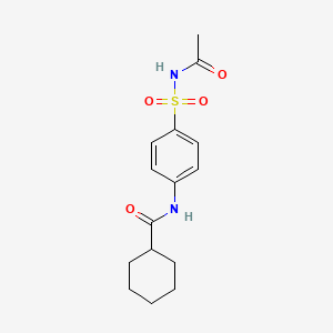 N-{4-[(acetylamino)sulfonyl]phenyl}cyclohexanecarboxamide