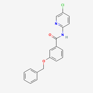 molecular formula C19H15ClN2O2 B5653386 3-(benzyloxy)-N-(5-chloro-2-pyridinyl)benzamide 