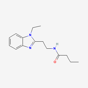 N-[2-(1-ethyl-1H-benzimidazol-2-yl)ethyl]butanamide
