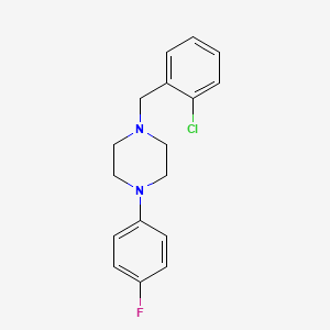 molecular formula C17H18ClFN2 B5653466 1-(2-chlorobenzyl)-4-(4-fluorophenyl)piperazine 
