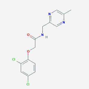 molecular formula C14H13Cl2N3O2 B5653503 2-(2,4-dichlorophenoxy)-N-[(5-methyl-2-pyrazinyl)methyl]acetamide 