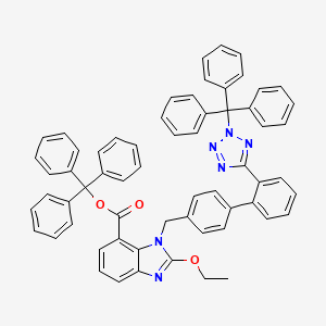 molecular formula C62H48N6O3 B565352 N-Trityl Candesartan Trityl Ester CAS No. 1797113-00-8
