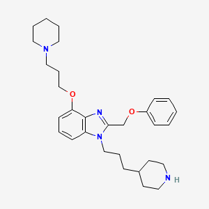 2-(Phenoxymethyl)-4-[3-(1-piperidinyl)propoxy]-1-[3-(4-piperidinyl)propyl]-1H-benzimidazole