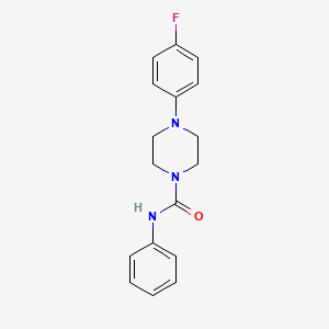 molecular formula C17H18FN3O B5653566 4-(4-fluorophenyl)-N-phenyl-1-piperazinecarboxamide 