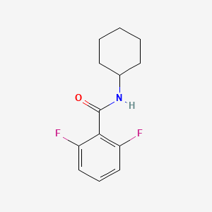 molecular formula C13H15F2NO B5653573 N-cyclohexyl-2,6-difluorobenzamide 