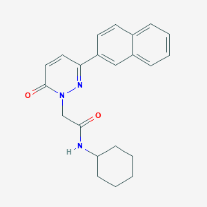 N~1~-cyclohexyl-2-[3-(2-naphthyl)-6-oxo-1(6H)-pyridazinyl]acetamide