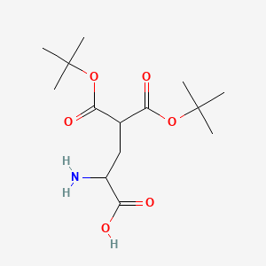 molecular formula C14H25NO6 B565358 γ-羧基谷氨酸 γ, γ-二叔丁酯 CAS No. 56877-44-2