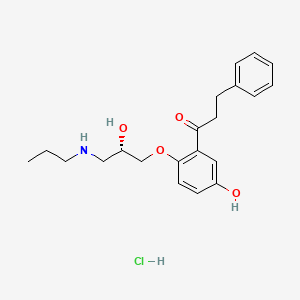 molecular formula C21H28ClNO4 B565361 (S)-5-Hydroxy Propafenone Hydrochloride CAS No. 158080-71-8