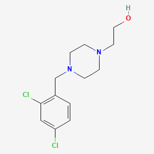 molecular formula C13H18Cl2N2O B5653618 2-[4-(2,4-dichlorobenzyl)-1-piperazinyl]ethanol 