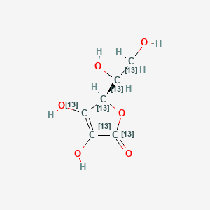 (2R)-2-(1,2-dihydroxy(1,2-13C2)ethyl)-3,4-dihydroxy-(2,3,4,5-13C4)2H-furan-5-one