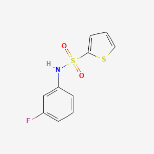 molecular formula C10H8FNO2S2 B5653755 N-(3-fluorophenyl)-2-thiophenesulfonamide 