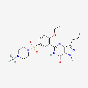 molecular formula C23H32N6O4S B565378 Homo Sildenafil-d5 CAS No. 1216711-61-3