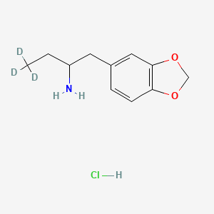 molecular formula C11H16ClNO2 B565390 rac Benzodioxole-5-butanamine-d3 Etaydrochloride CAS No. 1217180-38-5