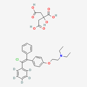 molecular formula C32H36ClNO8 B565395 Clomiphene-d5 Citrate CAS No. 1217200-17-3