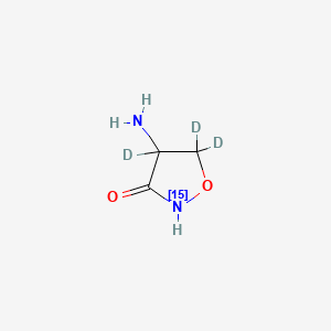 molecular formula C3H6N2O2 B565397 rac Cycloserine-15N,d3 CAS No. 1219176-26-7