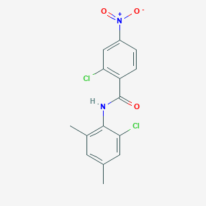 molecular formula C15H12Cl2N2O3 B5653994 2-chloro-N-(2-chloro-4,6-dimethylphenyl)-4-nitrobenzamide 