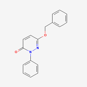 molecular formula C17H14N2O2 B5654005 6-(benzyloxy)-2-phenyl-3(2H)-pyridazinone 