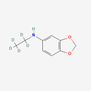 molecular formula C9H11NO2 B565404 N-Ethyl-3,4-(methylenedioxy)aniline-d5 CAS No. 1216722-76-7