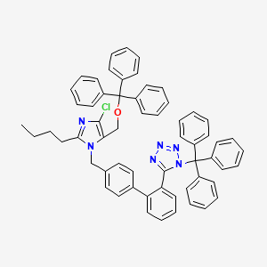 molecular formula C60H51ClN6O B565409 N,O-Ditrityl Losartan CAS No. 1796930-34-1