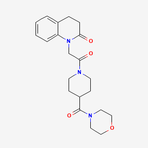 1-{2-[4-(morpholin-4-ylcarbonyl)piperidin-1-yl]-2-oxoethyl}-3,4-dihydroquinolin-2(1H)-one