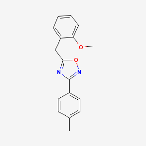 molecular formula C17H16N2O2 B5654139 5-(2-methoxybenzyl)-3-(4-methylphenyl)-1,2,4-oxadiazole 