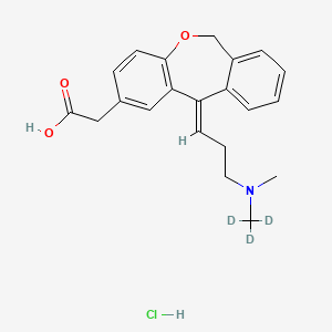 molecular formula C21H24ClNO3 B565414 Olopatadine-d3 Hydrochloride CAS No. 1331635-21-2