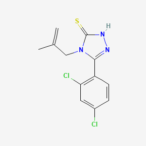 molecular formula C12H11Cl2N3S B5654165 5-(2,4-dichlorophenyl)-4-(2-methyl-2-propen-1-yl)-4H-1,2,4-triazole-3-thiol 