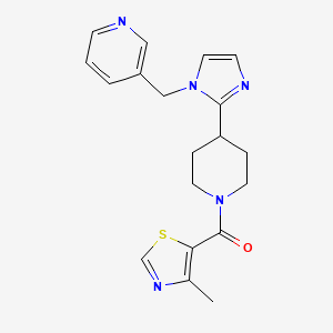 3-[(2-{1-[(4-methyl-1,3-thiazol-5-yl)carbonyl]-4-piperidinyl}-1H-imidazol-1-yl)methyl]pyridine